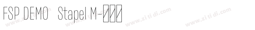 FSP DEMO   Stapel M字体转换